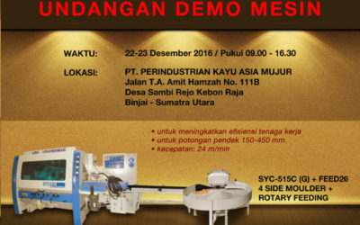Demo Mesin 4 Side Moulder & Rotary Feeding