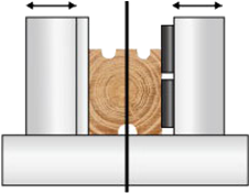 Centre cutting after moulding