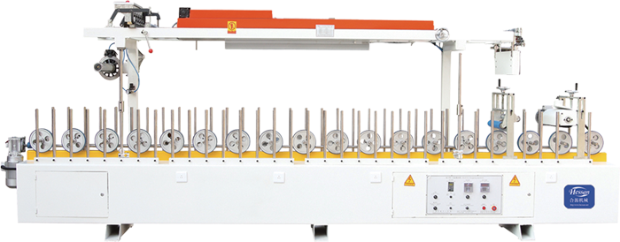 HY-FB-400 - PU-PVAc Cold Glue Profile Wrapping Machine