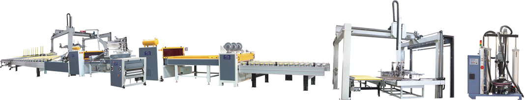 HY-PUR-1400DZ – Automatic PUR Glue Panel Lamination Production Line