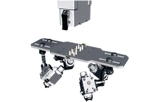 Quick connector for the spraying arm