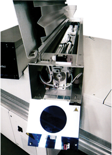 UV module with open doors.