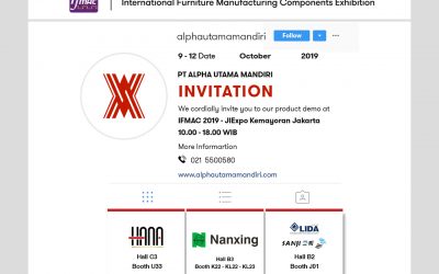 Punya Industri kayu? Kunjungi Pameran IFMAC 2019