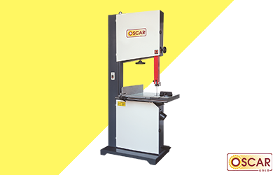 Oscar Gold MJ346E MJ347E Vertical Band Saw with Flat Belt