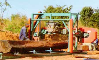 Bowens MJ700D MJ1000D MJ1300D MJ1600D Portable Horizontal Band Sawmill Diesel Model