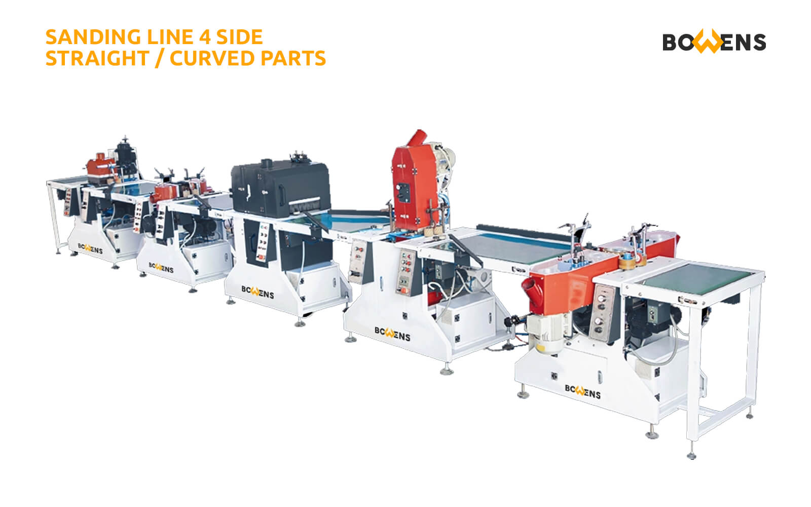 Sanding Line 4 Side Straight / Curved Parts