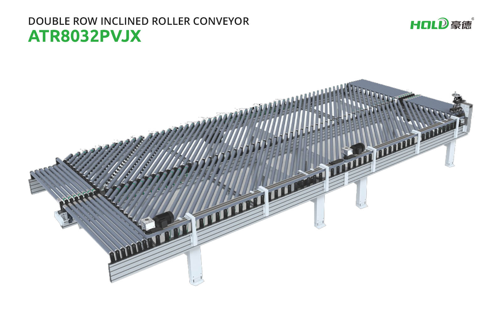 ATR8032PVJX Double Row Inclined Roller Conveyor Machine